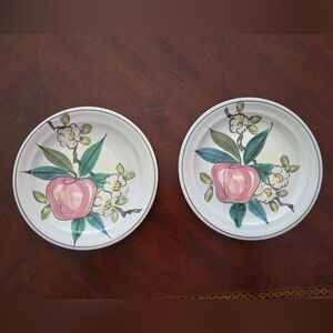 Vintage Red Wing Pottery Salad Plates